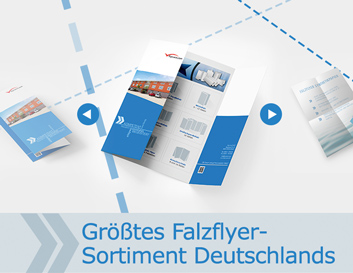 Deutschlands größtes Falzflyer-Sortiment