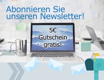 Newsletter abonnieren - 5 Euro Gutschein