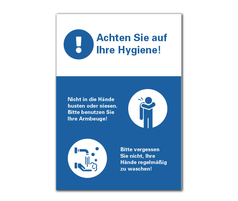 Vergrößerung zum Motiv 'Motiv 11: Hygienehinweise'