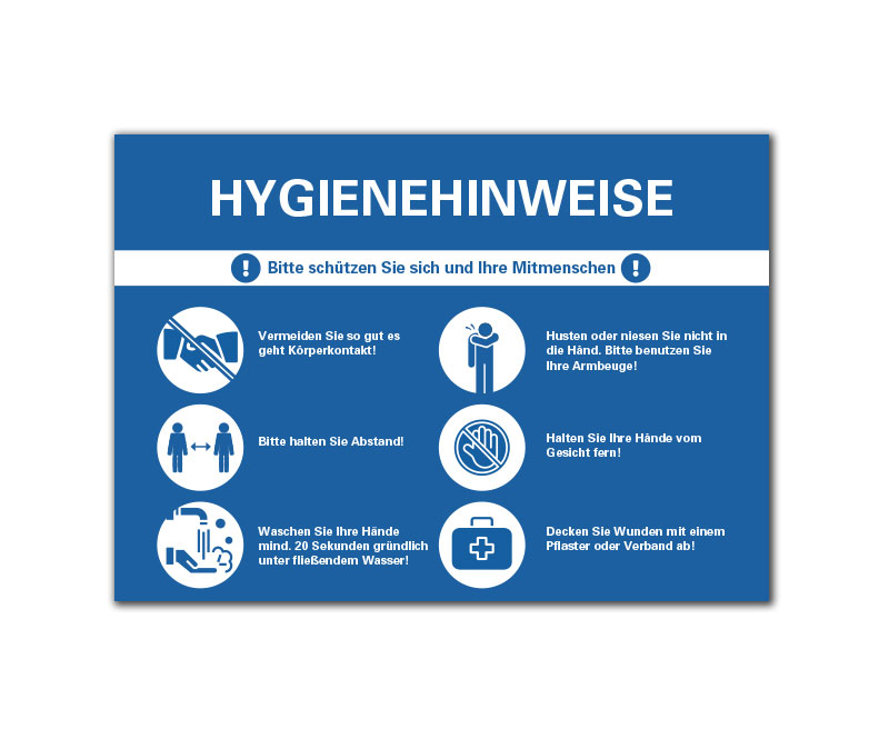 Vorschaugrafik zum Motiv 'Motiv 7: Hygienehinweise'