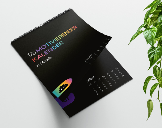 Vorschaugrafik zum Motiv 'Demotivierender 12 Monatskalender im DIN A4 Format'