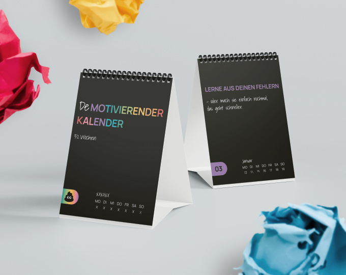 Vorschaugrafik zum Motiv 'Demotivierender 52 Wochenkalender im DIN A6 Format'
