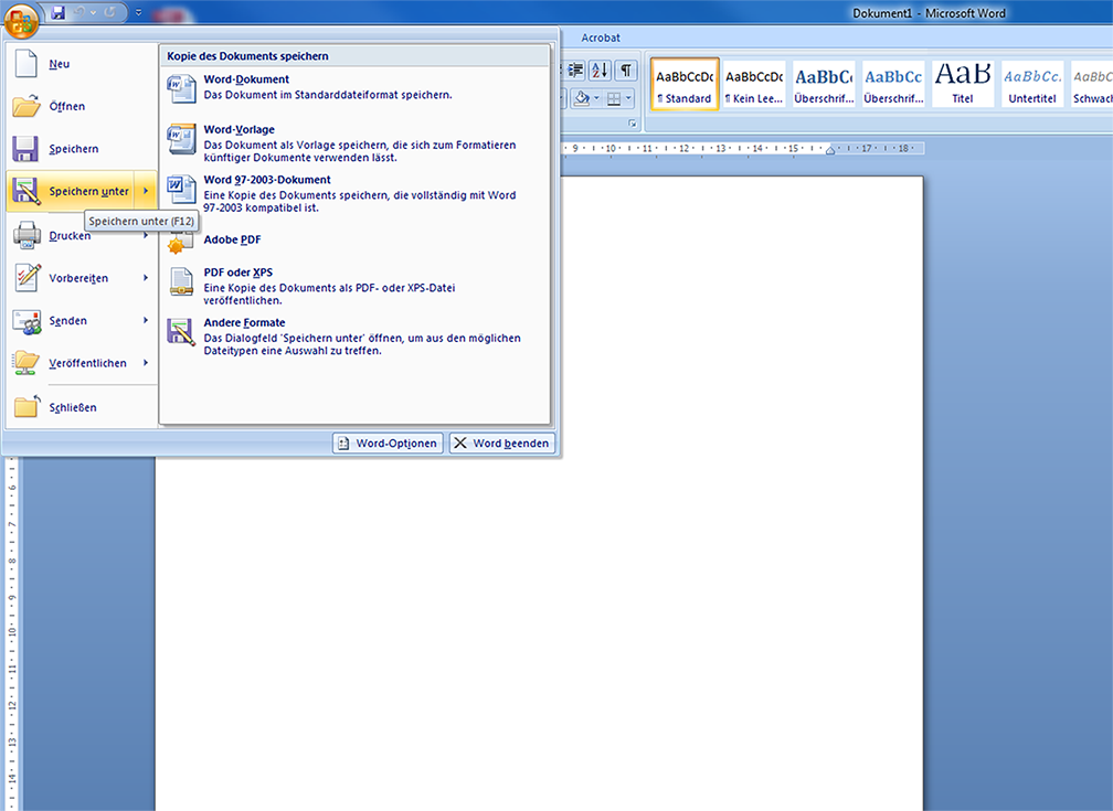export word 1