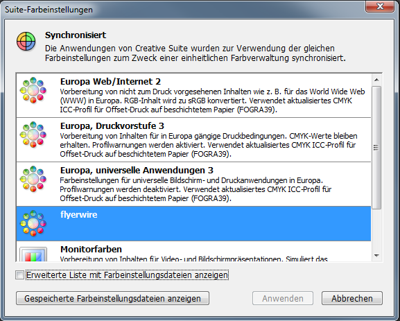 farbeinstellungen synchronisieren 5