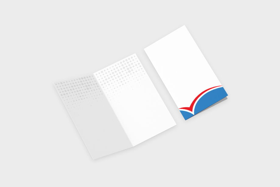 Klappkarten drucken – Beispiel für geschlossene und geöffnete Karte mit individuellem Design