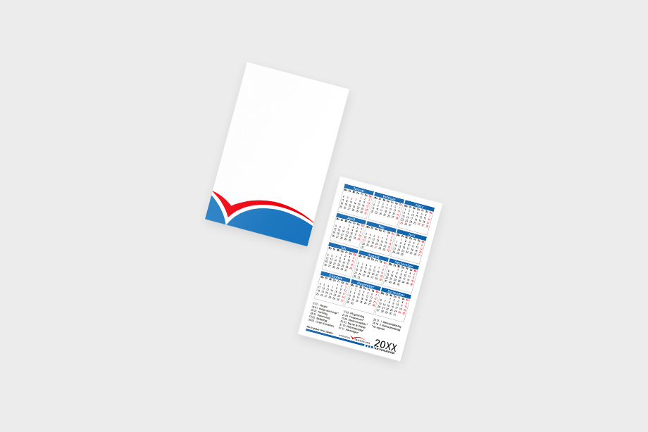 Minikalender im Hochformat drucken – professionelle Minikalender individuell gestalten