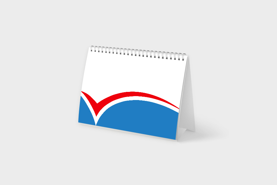 Tischkalender im Querformat gestalten und drucken – hochwertige Kalender für Schreibtisch und Empfang
