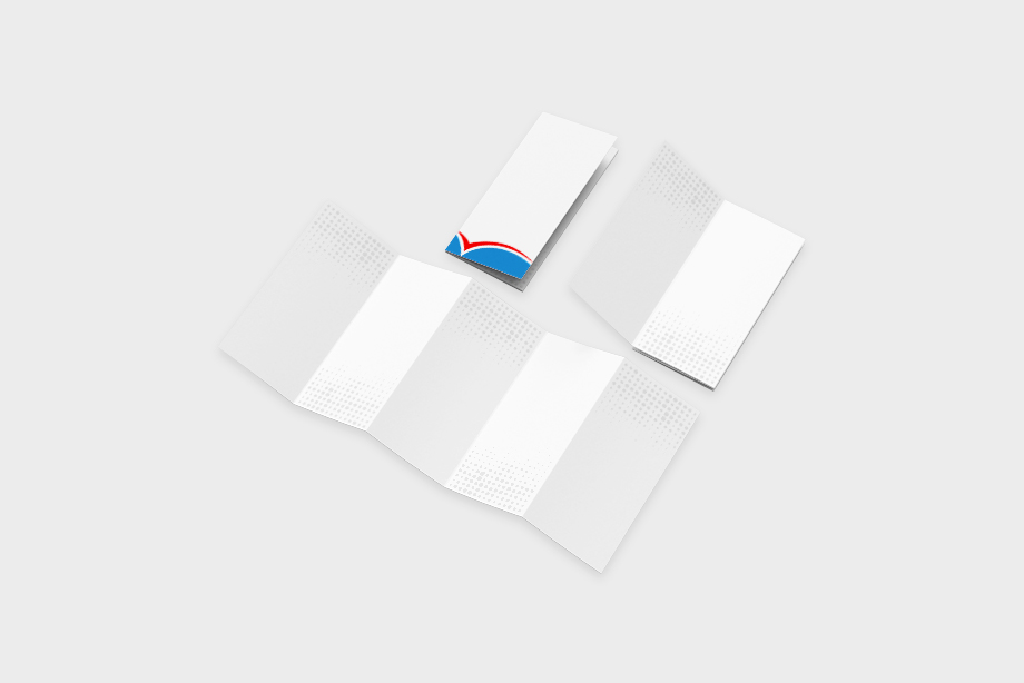 Zickzackfalz Flyer drucken – 10-seitiger Leporello-Flyer für umfangreiche Informationen und Werbung