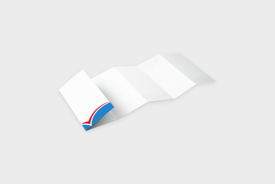 Schweizerfalz Flyer drucken – kombinierter Einbruch- und Zickzackfalz mit bis zu 16 Seiten