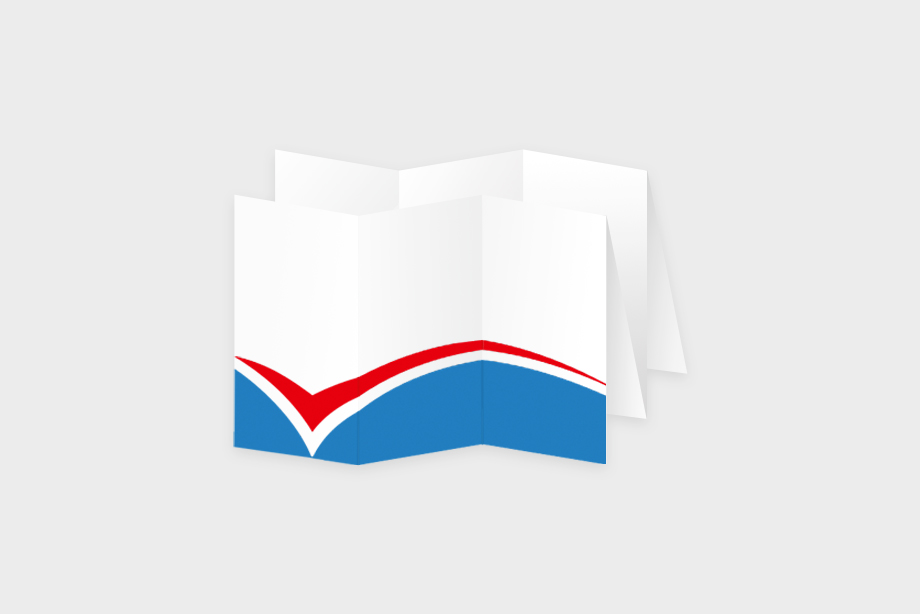 Professionelle Zickzack-Zickzackfalz-Flyer – bis zu 36 Seiten für detailreiche Präsentationen und Werbung