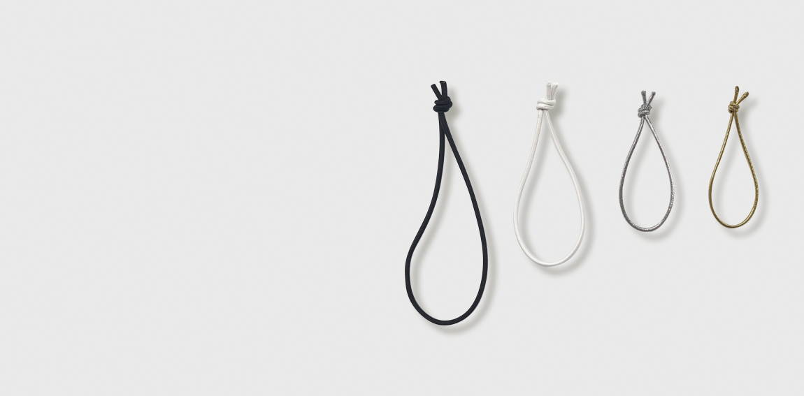 Hangtag-Schnüre in Schwarz, Weiß, Silber und Gold – praktische Befestigung für Produktanhänger