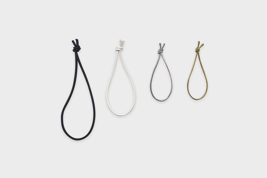 Hangtag-Schnüre in Schwarz, Weiß, Silber und Gold – praktische Befestigung für Produktanhänger