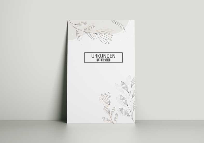 Urkunden Naturpapier Urkunden Naturpapier konfigurieren