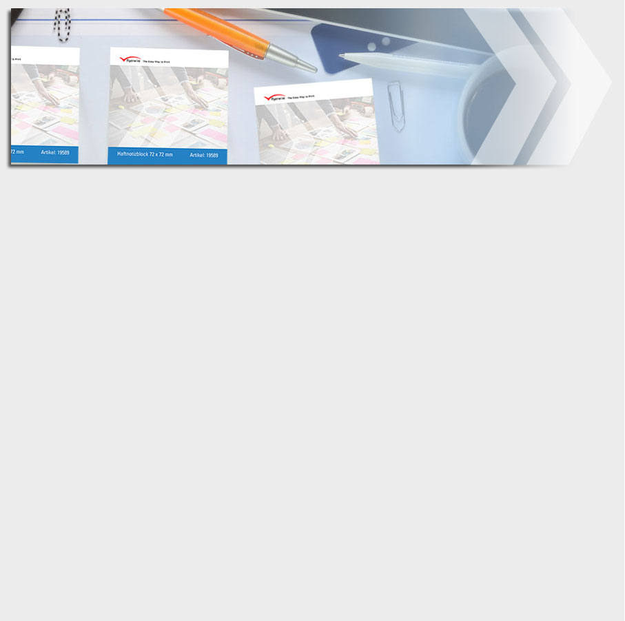 Musteranforderung Haftnotizen