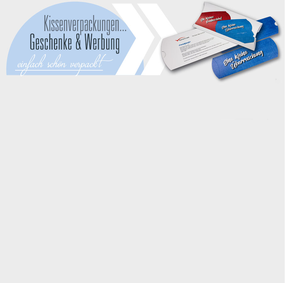 Musteranforderung Kissenverpackungen