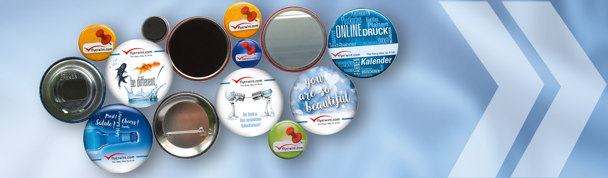 Begeistern Sie sich für unsere Buttons Vielfalt! Mehr Informationen finden Sie weiter unten.