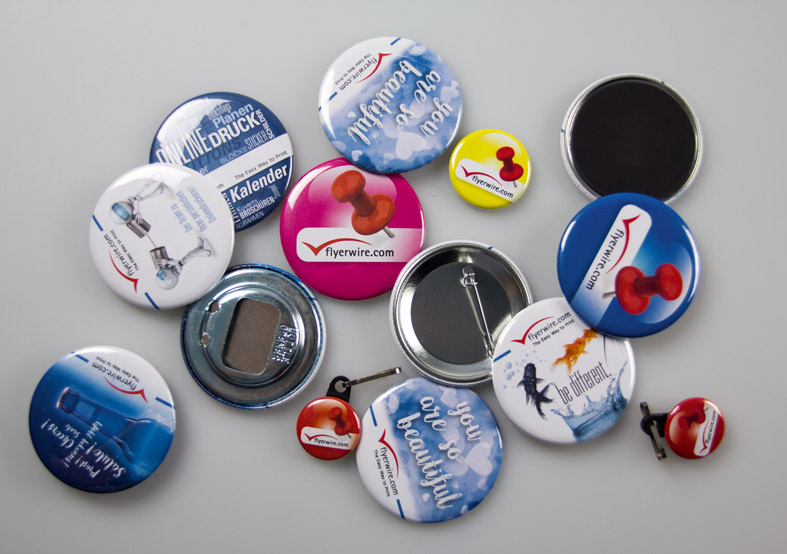 Buttons Sortiment Übersicht