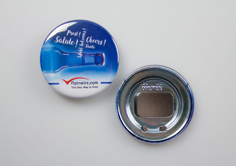 Flaschenöffner-Button Flaschenöffnerbuttons selbst gestalten und drucken lassen