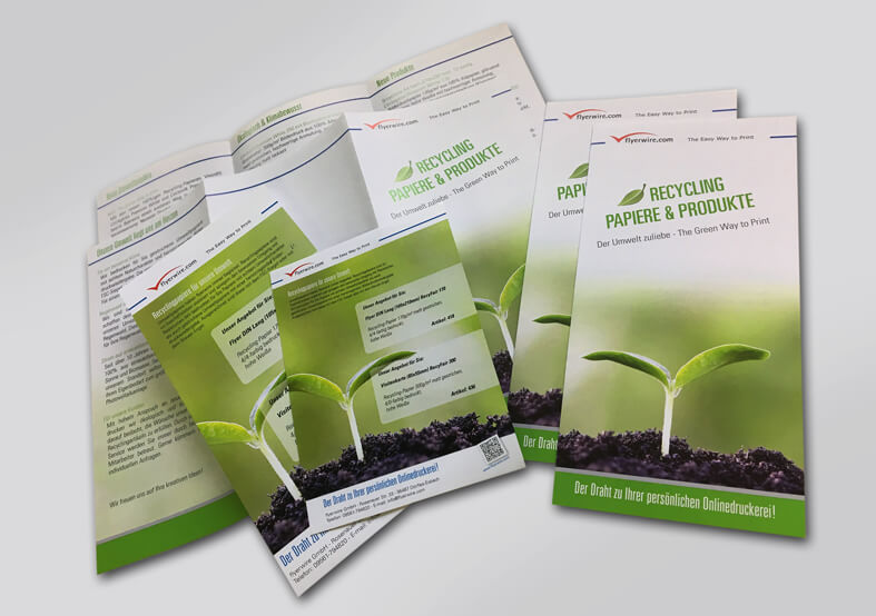 Umweltprodukte Flyer Falzflyer