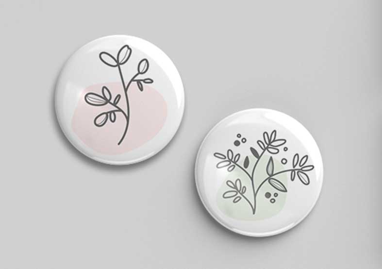 Buttons Hochzeit