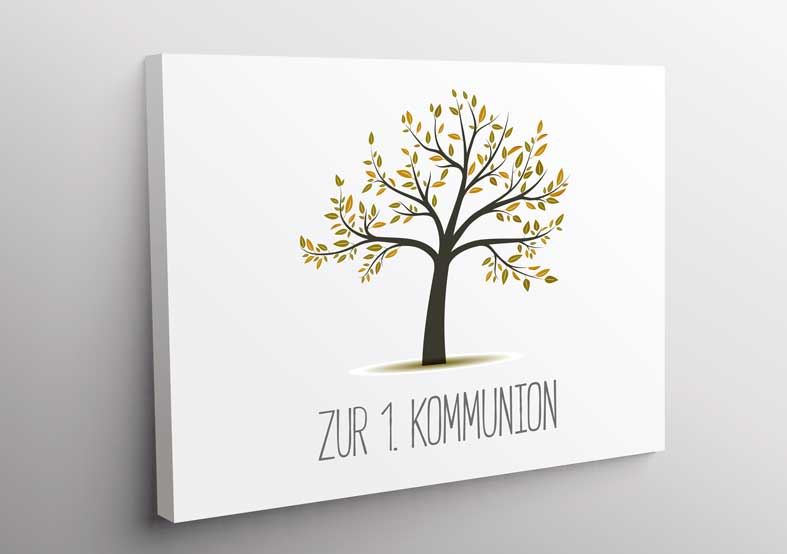 Textilbild im Holzrahmen für Ihre Konfirmation, Kommunion oder Jugendweihe bestellen Textilbild im Holzrahmen konfigurieren