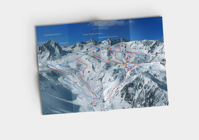 Skikarte als - Kombifalz A6 (105x148mm hoch) 32-seitig bestellen Skikarte als - Kombifalz A6 (105x148mm hoch) 32-seitig konfigurieren
