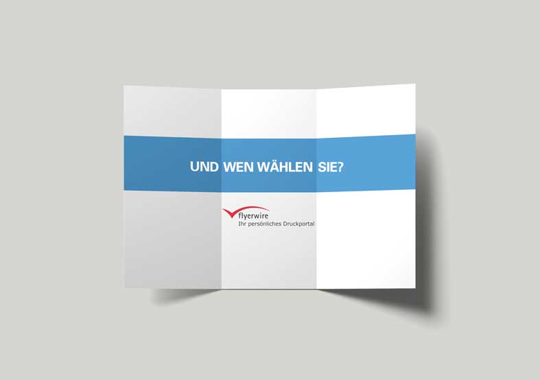 Wickelfalz für Ihren Wahlkampf oder Partei bestellen Wickelfalz konfigurieren