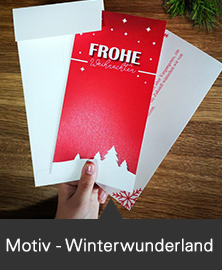 Weihnachtskarten-Set Winterwunderland