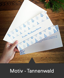 Weihnachtskarten-Set Tannenwald